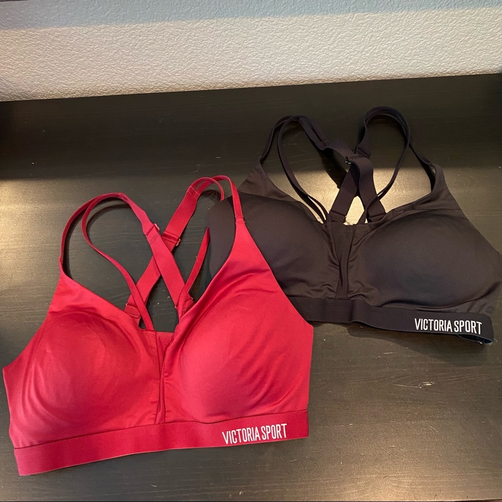 2 Victoria’s Secret Lightweight Plunge Sports Bras